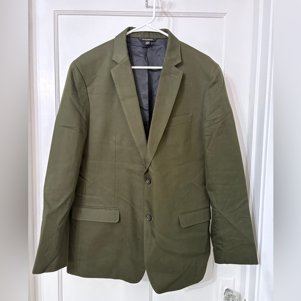 Banana Republic Forest Green Slim Fit Suit
